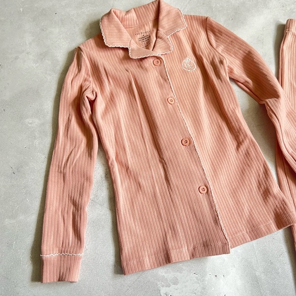 Petit Clair pc basic sz 4-6 girls light pink two piece pajama - Picture 6 of 6